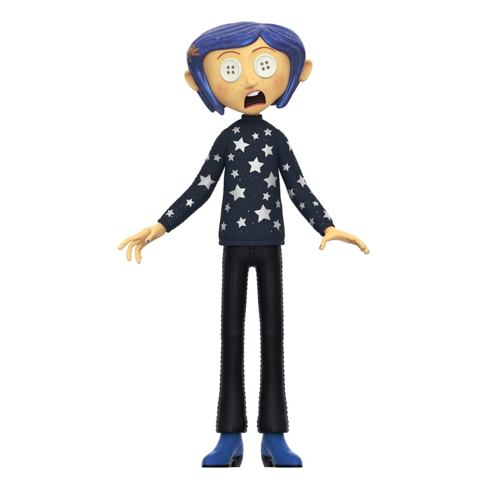 CORALINE - Button Eyes & Star Jumper Super 7 Supersized 40cm Action Figure