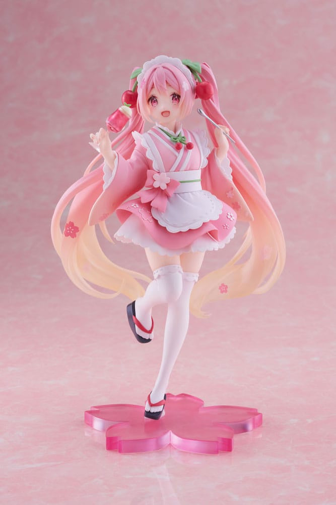 HATSUNE MIKU - Newley Written Sakura Miku Japanese Cafe Ver. Taito Figure