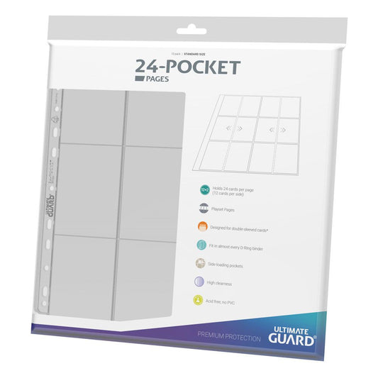 ULTIMATE GUARD - 24-Pocket QuadRow Pages Side-Loading Clear (10)