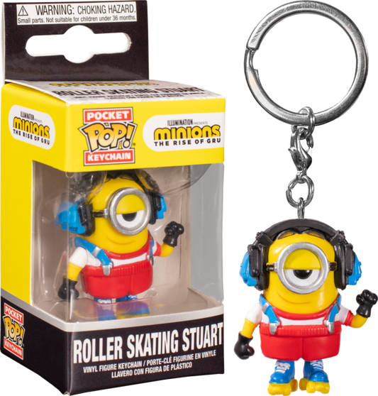 MINIONS II - Roller Skating Stuart Funko Pocket Pop! Keychain