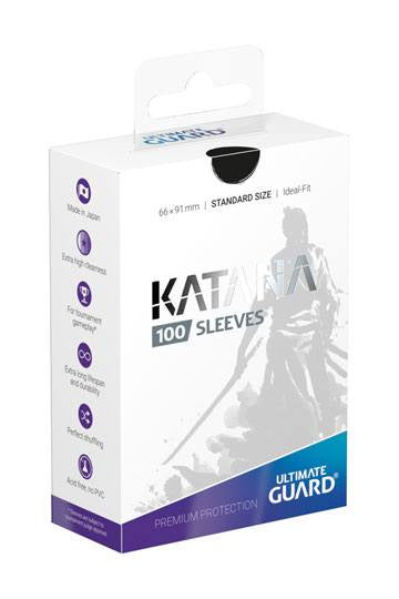 ULTIMATE GUARD - Katana Sleeves Standard Size Black (100)