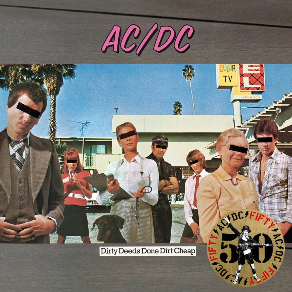 AC/DC - Dirty Deeds Done Dirt Cheap 50th Anniversary Special Edition Gold Coloured Vinyl Album