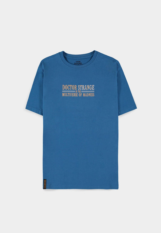 MARVEL : DOCTOR STRANGE - Multiverse of Madness Back Logo Men's Blue Short Sleeved T-shirt