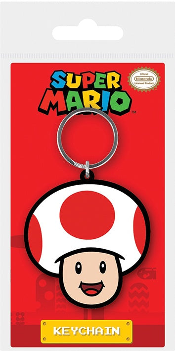 MARIO - Toad Rubber Keychain