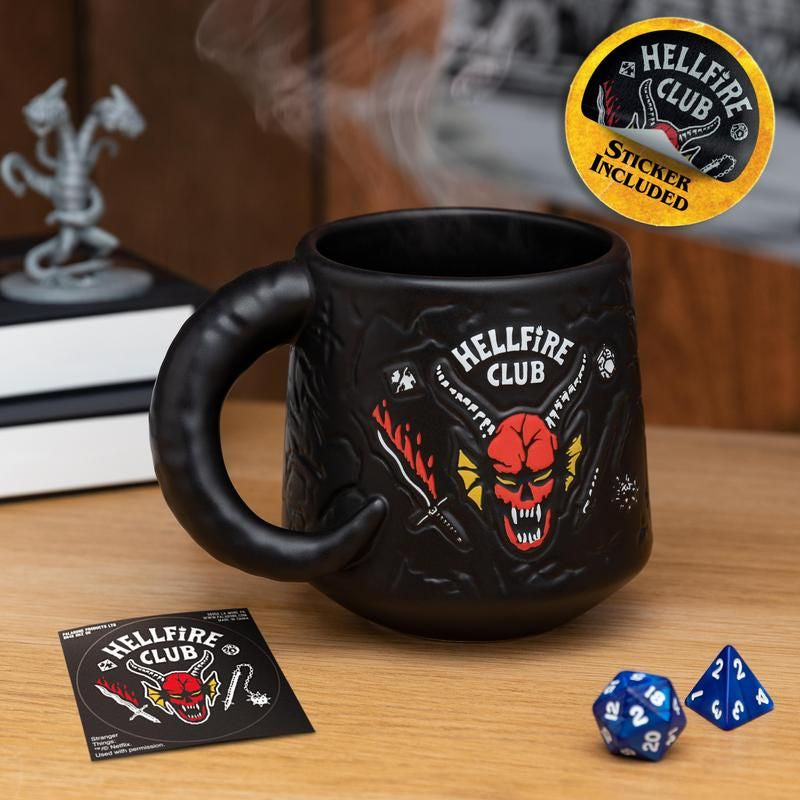 STRANGER THINGS - Hellfire Club Demon Embossed Mug