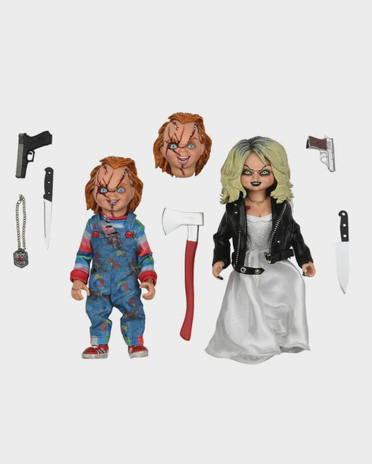 CHILD'S PLAY - Chucky & Tiffany Clothed Neca 8" Figure Set