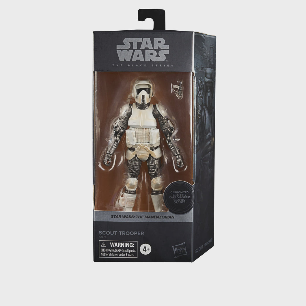 STAR WARS : THE MANDALORIAN - Scout Trooper Carbonized Hasbro Black Series Figure