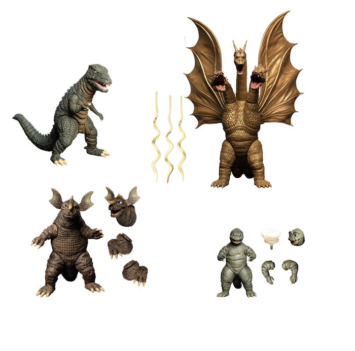 GODZILLA - Destroy all Monsters Round 2 Mezco 4 Figure Box Set