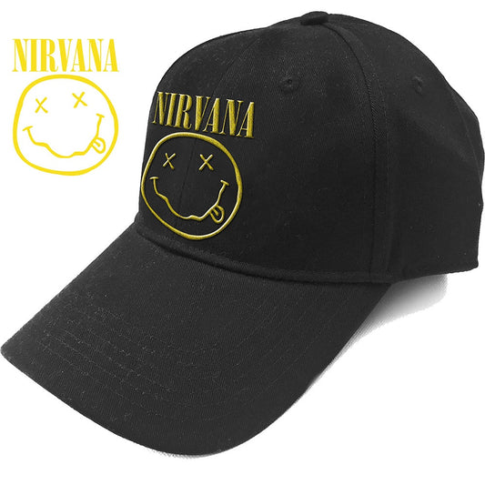 NIRVANA - Logo Smiley Baseball Cap