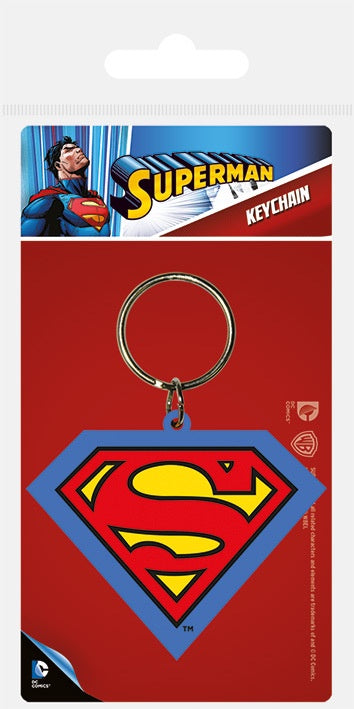 DC: SUPERMAN - Shield Rubber Keyring