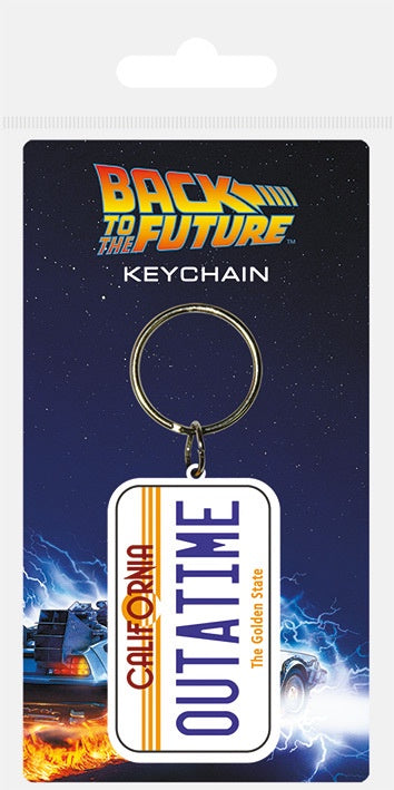 BACK TO THE FUTURE - License Plate Rubber Keyring