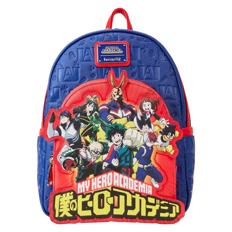 LOUNGEFLY : MY HERO ACADEMIA - Group Debossed Logo Mini Backpack