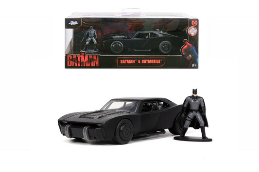 DC : THE BATMAN (2022) - Batmobile Jada 1:32 Diescast Model With Figure
