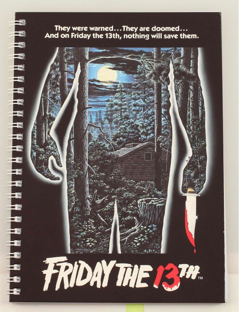 FRIDAY THE 13TH - Movie Poster notebook