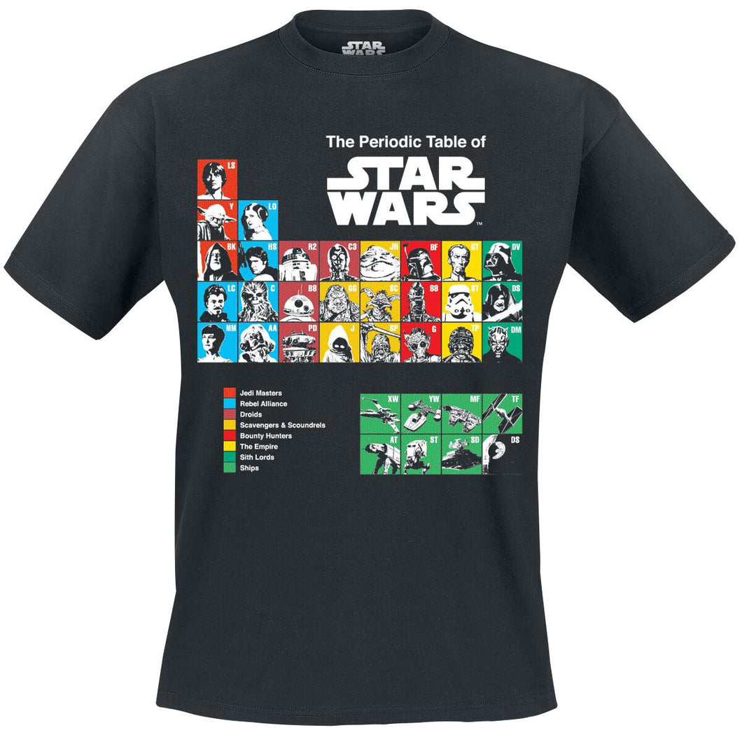 STAR WARS  - Periodic Table T-Shirt