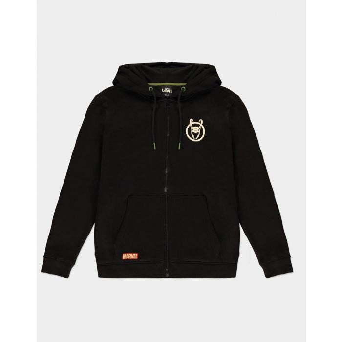 MARVEL : LOKI - Logo Badge Zipped Hoodie
