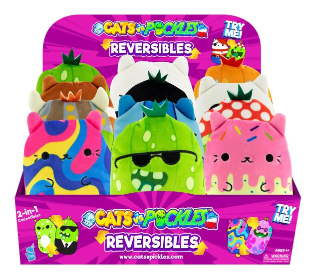 CATS VS PICKLES - Reversible Bean Bag Character (1)