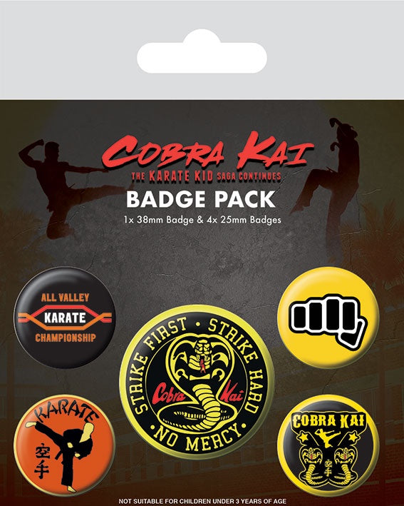 COBRA KAI - No Mercy Badge Pack