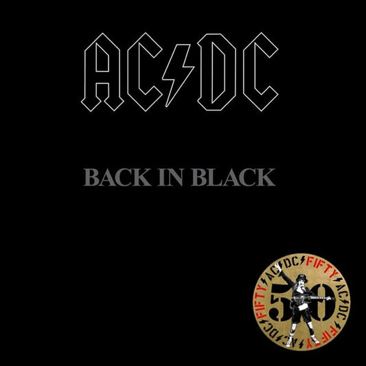 AC/DC - Back In Black 50th Anniversary Special Edition Gold Coloured Vinyl Album