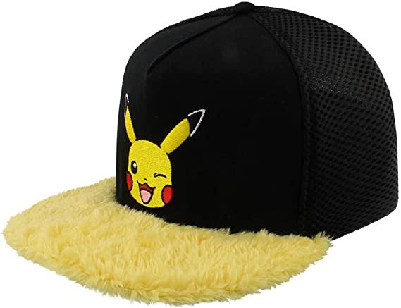 POKEMON - Pikachu Wink Furry Baseball Cap