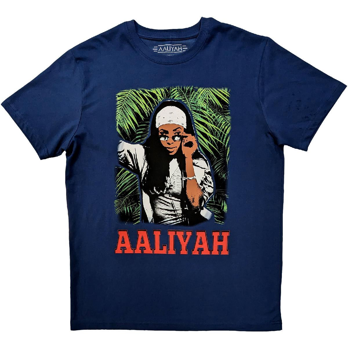 AALIYAH - Foliage Blue T-Shirt