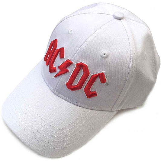 AC/DC - Red Logo White Baseball Cap