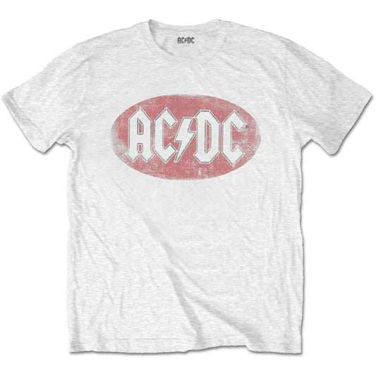 AC/DC - Oval Logo Vintage T-Shirt