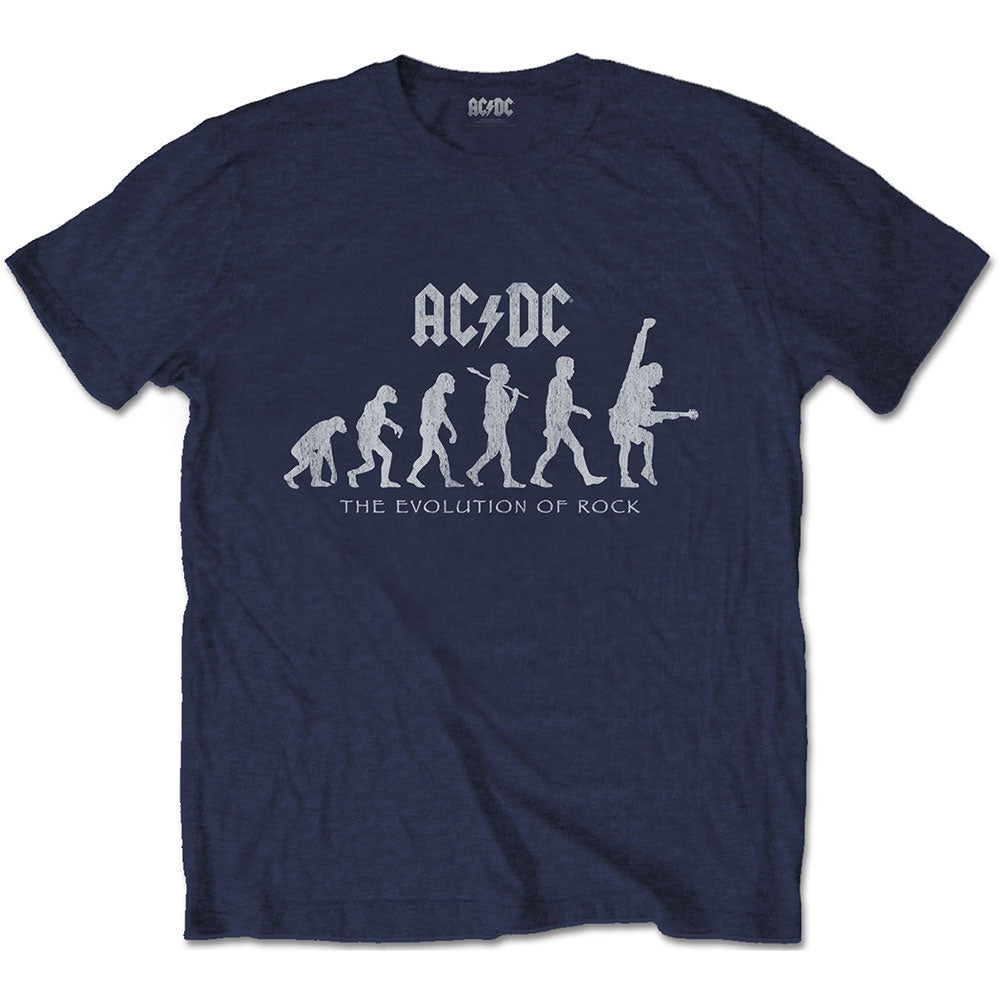 AC/DC - Evolution Of Rock Navy T-Shirt