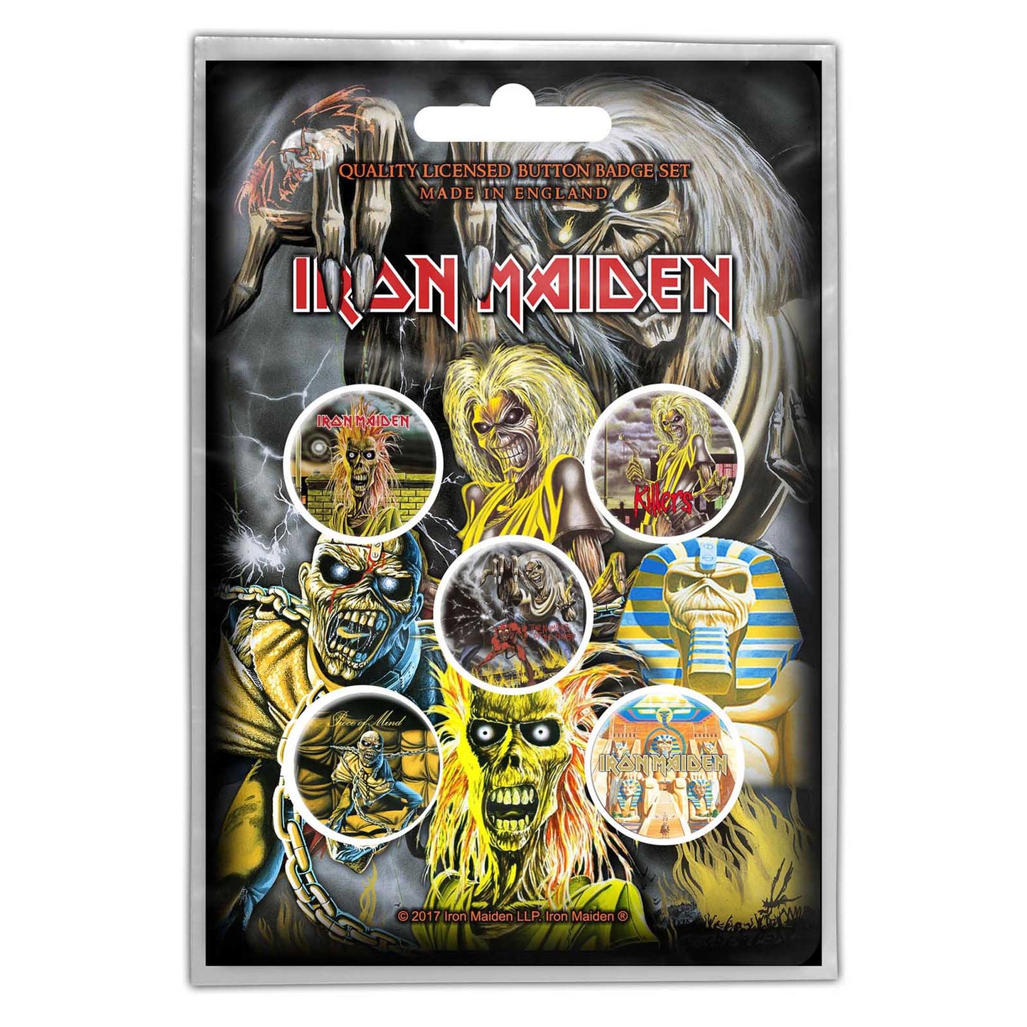 IRON MAIDEN - Early Albums Badge Pack