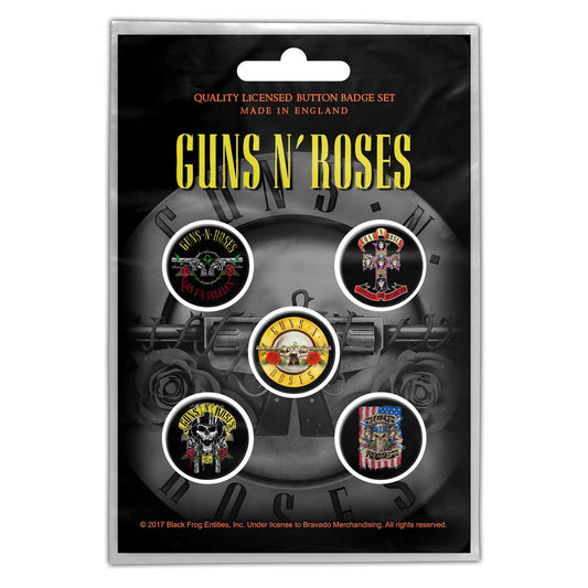 GUNS N' ROSES - Bullet Logo Badge Pack