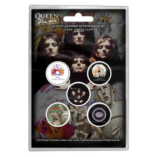 QUEEN - Early Albums Badge Pack
