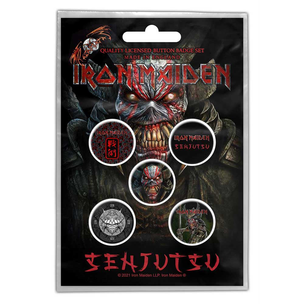 IRON MAIDEN - Senjutsu Badge Pack