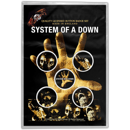 SYSTEM OF A DOWN - Hand Badge Pack
