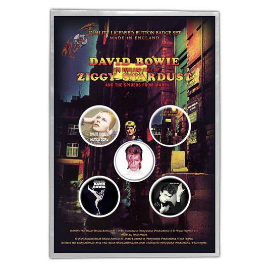 DAVID BOWIE - Early Albums Badge Pack