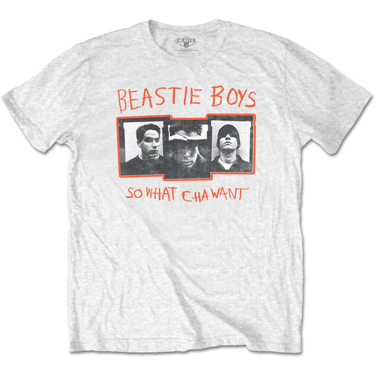 BEASTIE BOYS - So What Cha Want White T-Shirt