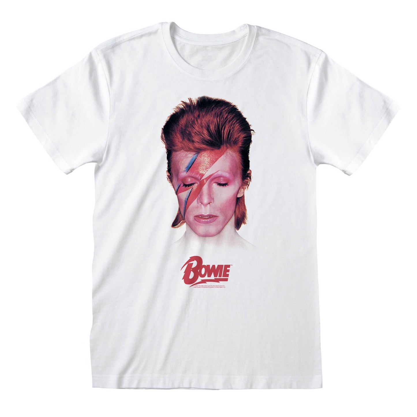 DAVID BOWIE - Aladdin Sane White T-Shirt