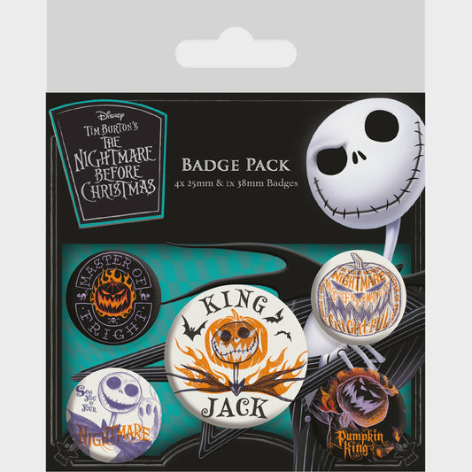 NIGHTMARE BEFORE CHRISTMAS - Colourful Shadows Badge Pack