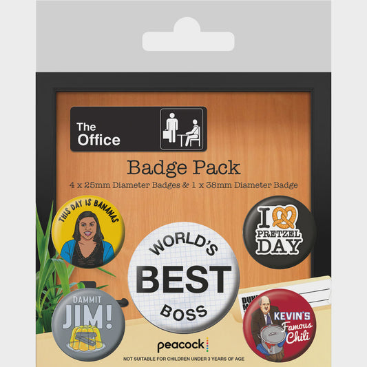 THE OFFICE - Famous Quotes Badge Pack