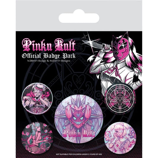 PINKU KULT - Deliciously Dark Badge Pack