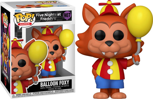 Funko Pop! collectible toy of Balloon Foxy #907 from Five Nights at Freddy's