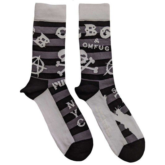 CBGB - Logo Striped Socks ( 7 - 11)