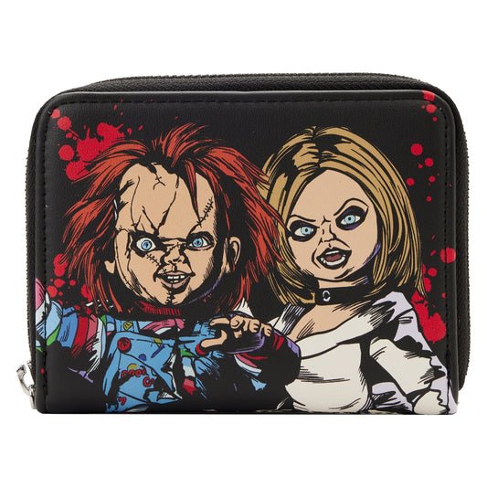 LOUNGEFLY : BRIDE OF CHUCKY - Happy Couple Zip Purse
