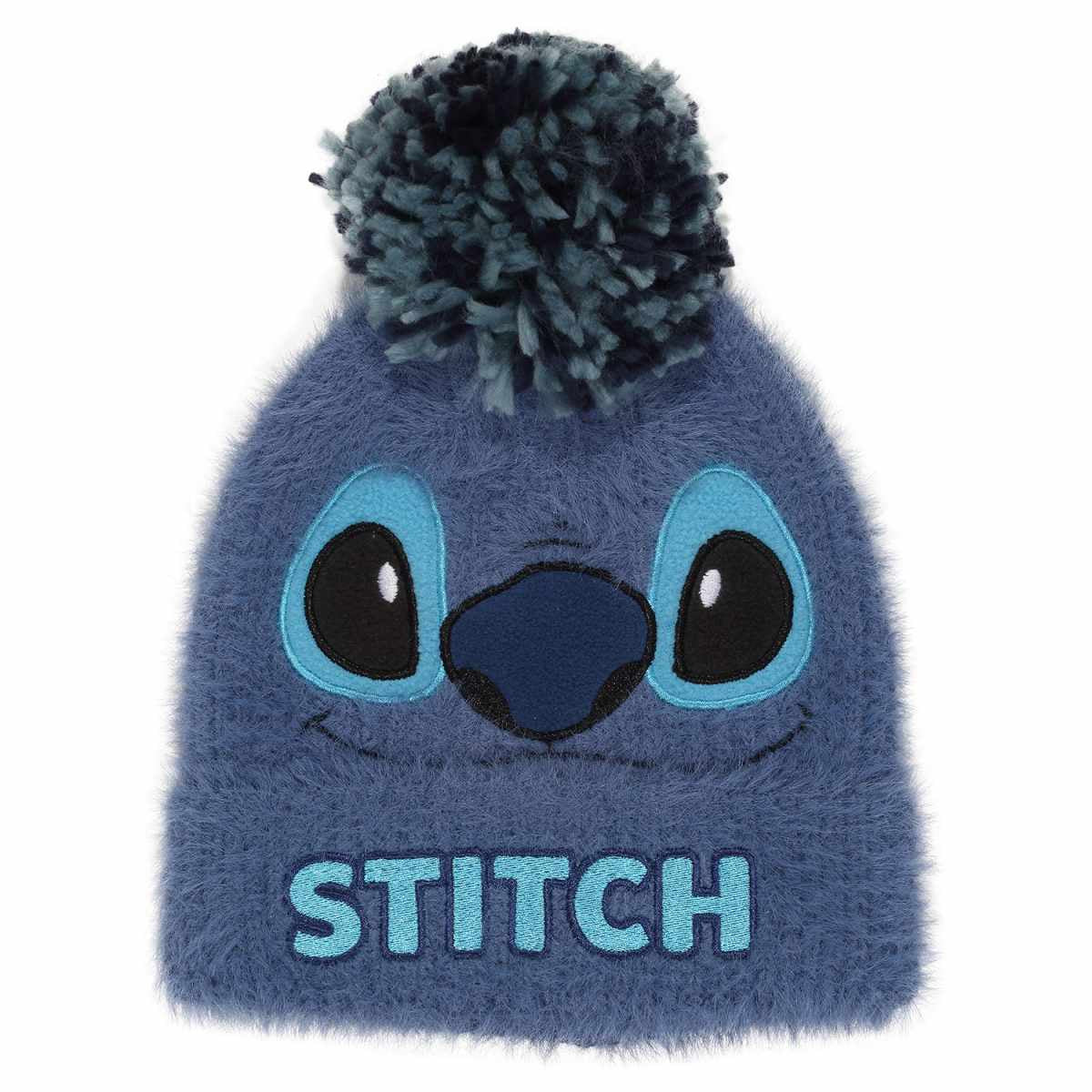 DISNEY : LILO & STITCH -  Stitch Fluffy Pom-Pom Beanie