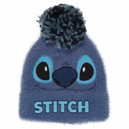 DISNEY : LILO & STITCH -  Stitch Fluffy Pom-Pom Beanie