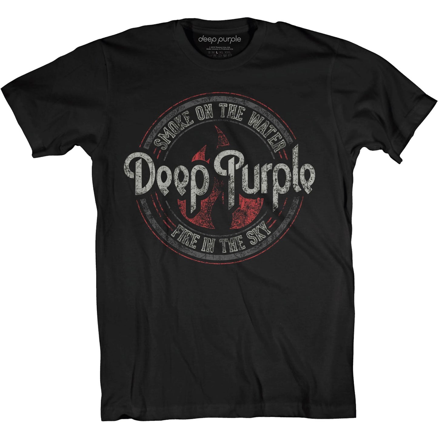 DEEP PURPLE - Smoke Circle T-Shirt