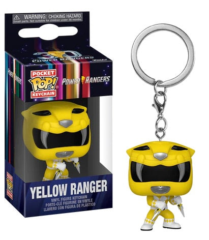 POWER RANGERS - Yellow Ranger (MMPR 30th Anniversary) Funko Pocket Pop! Keychain