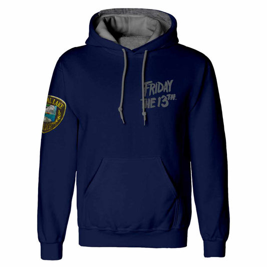 FRIDAY THE 13TH - Crystal Lake Police Navy Hoodie