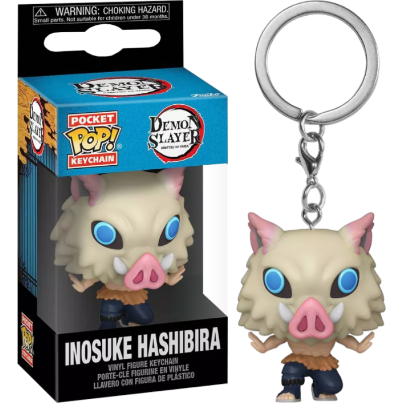 DEMON SLAYER - Inosuke Hashibira Beast Breathing 7th Form Funko Pocket Pop! Keychain