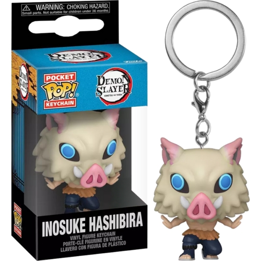 DEMON SLAYER - Inosuke Hashibira Beast Breathing 7th Form Funko Pocket Pop! Keychain