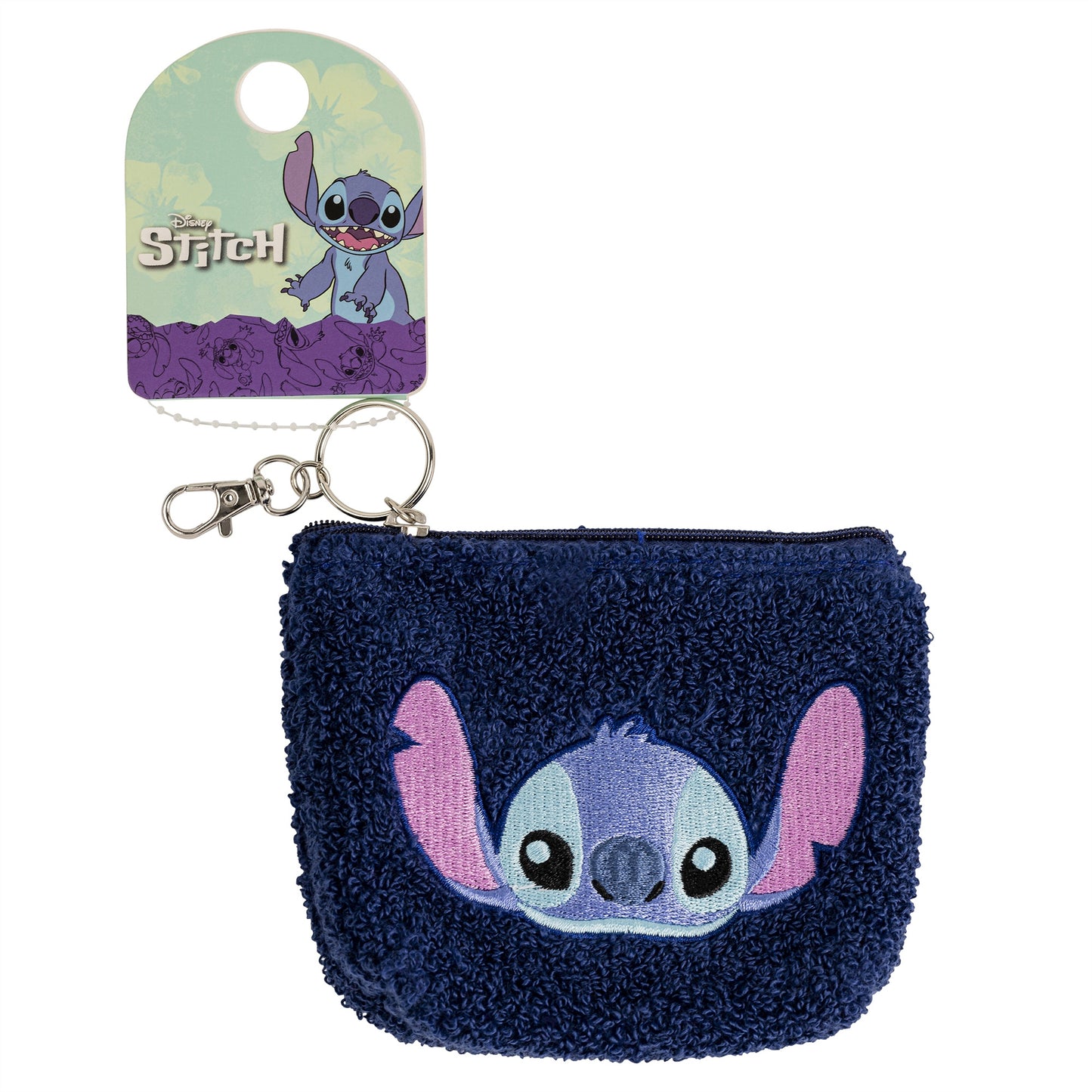 DISNEY : LILO & STITCH - Stitch Fluffy Coin Pouch Keychain